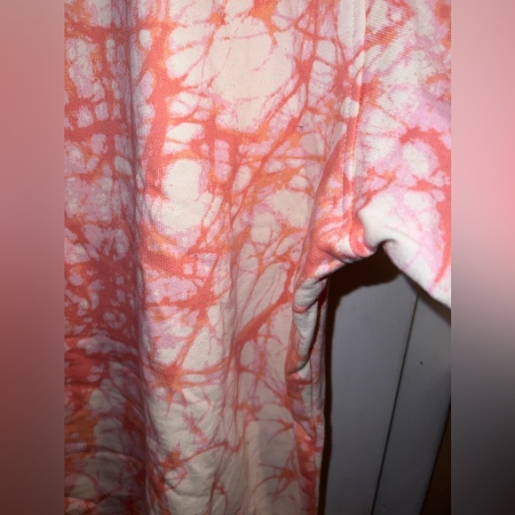 NWOT RACHEL COMEY Target Plus Tie Dye Orange French Terry Cropped Sweatshirt - Picture 3 of 8